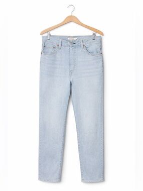 Levi’s Ribcage Straight Ankle Jeans Light Wash High Rise Size 31 W31